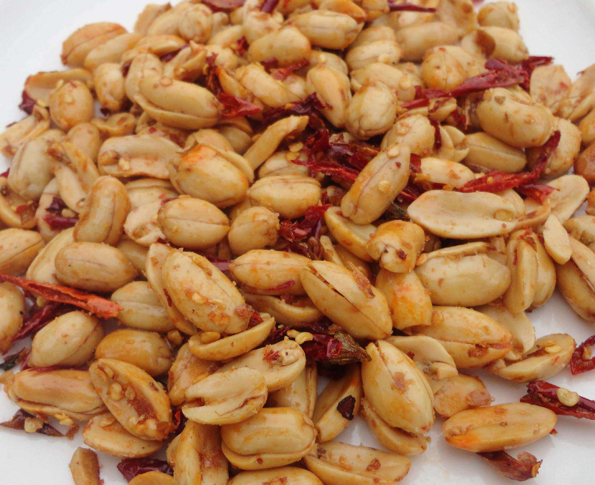 一折花生米 熟 散装_酒鬼花生米零食椒盐麻辣花生米散装熟油炸炒货1斤