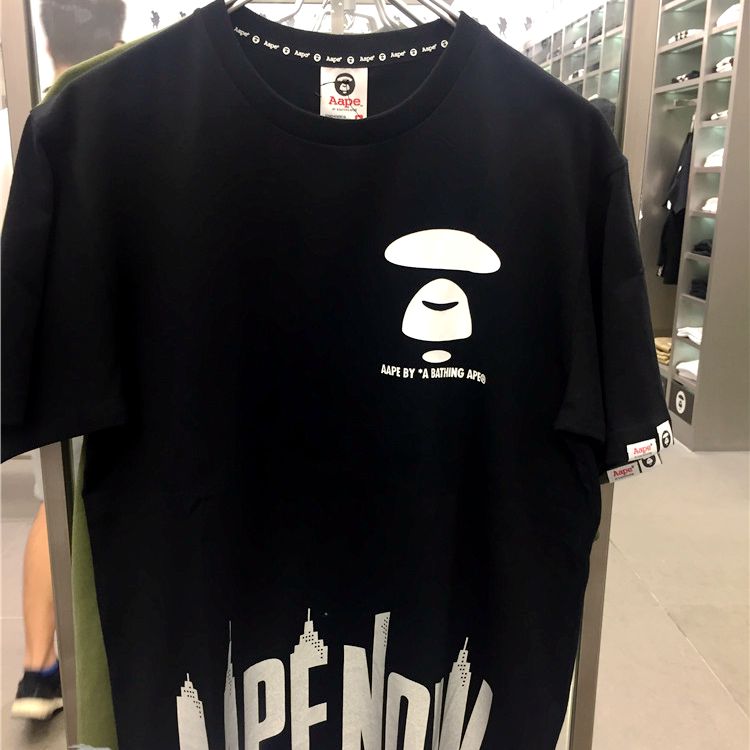 aape 17男款 猿人头个性字母短袖t恤 男款2793