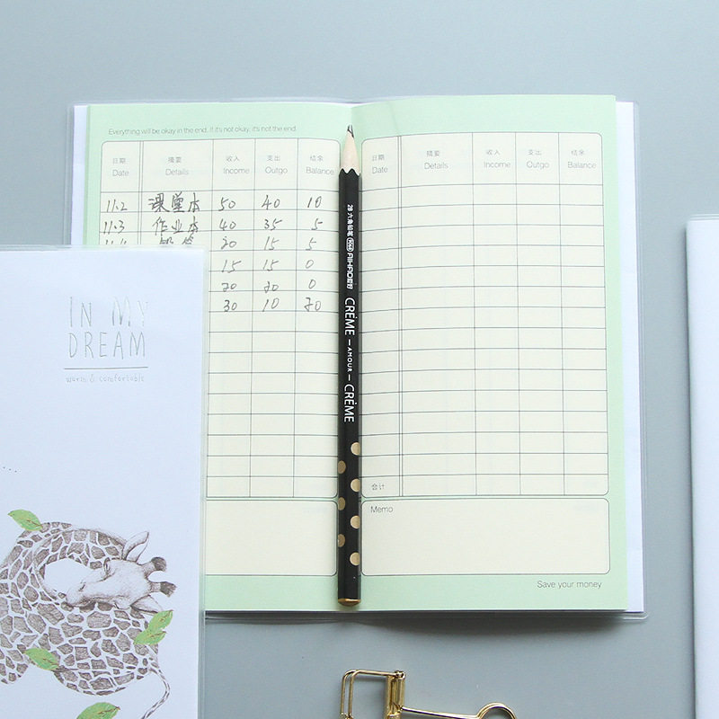 家庭记账本个人理财笔记本懒人现金日记帐本财务明细账收支手账本