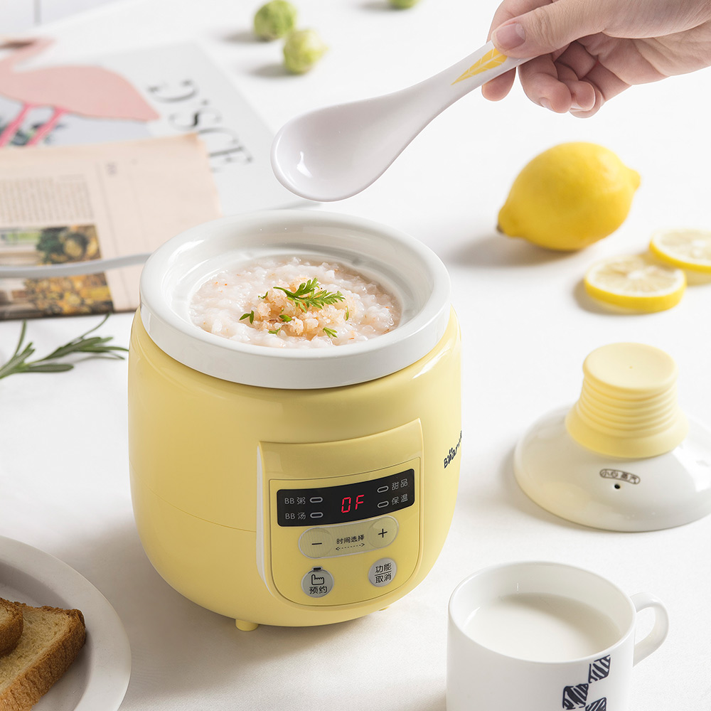 小熊迷你小炖盅煲粥锅砂锅家用全自动电炖锅陶瓷bb煲汤锅煮粥锅