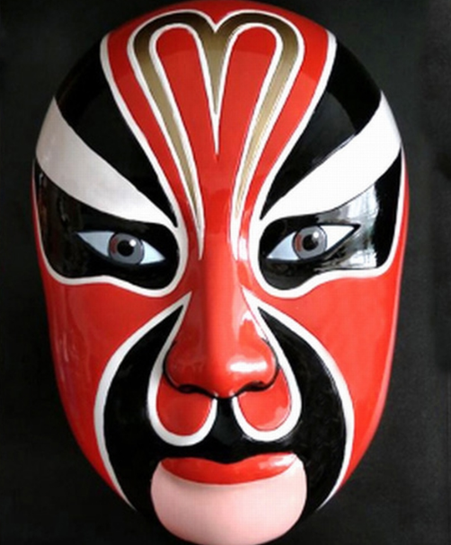 京剧川剧脸谱竹匾簸箕脸谱火锅店农家乐餐厅装饰品面具重庆小面