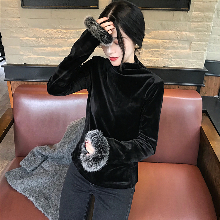 打底衫精神社会女快手红人同款女生衣服个性袖