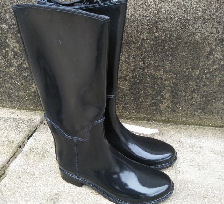 长筒雨鞋女_韩版时尚高筒雨鞋女成人雨靴夏季防滑马靴长筒水鞋女士