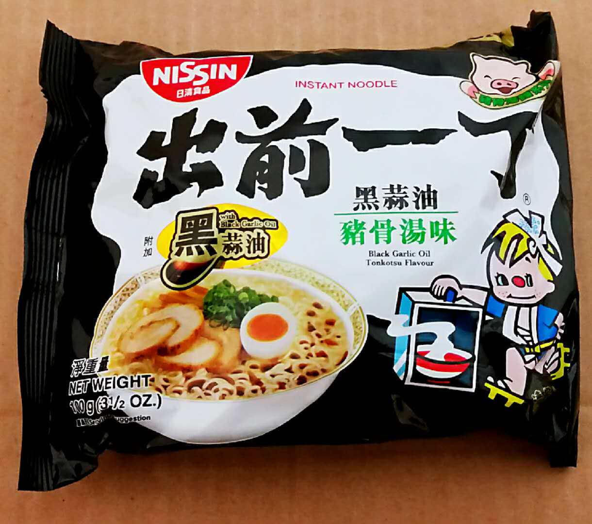 特价黑蒜黑大蒜_包邮 香港制造 日清出前一丁方便面 黑蒜猪骨浓汤味