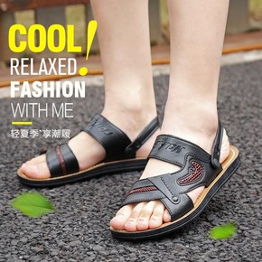 凉鞋男夏季2018新款韩版透气两用男士凉拖鞋