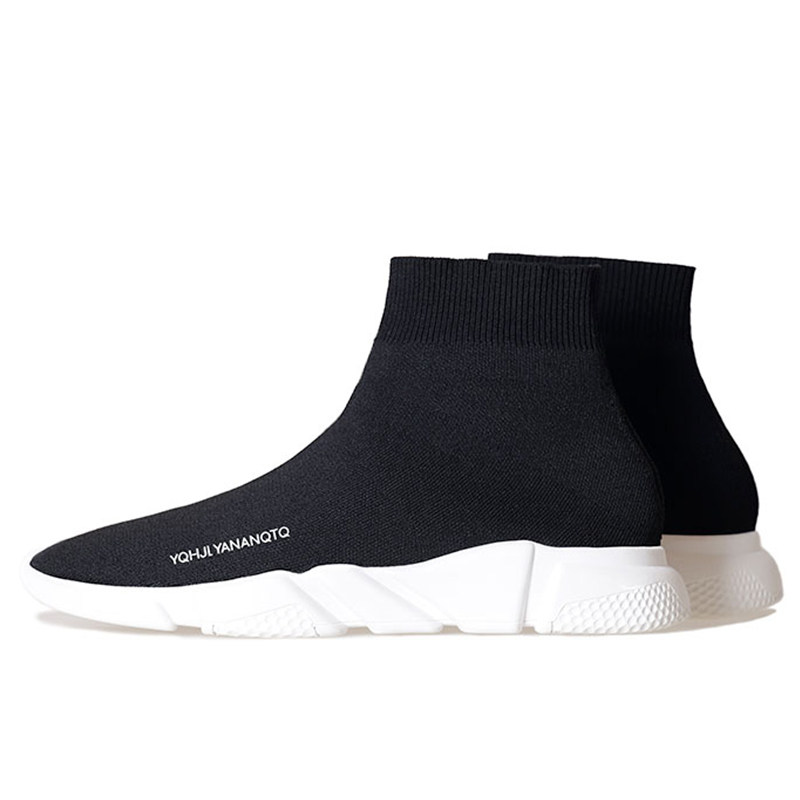 y3男鞋 y-3_adds y-3男鞋弹力袜子鞋y3韩版情侣款厚底高帮休闲运动鞋