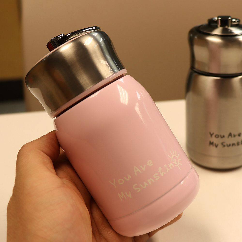 保温杯女 简约 小清新 韩版_韩版简约小保温杯女学生韩版迷你304