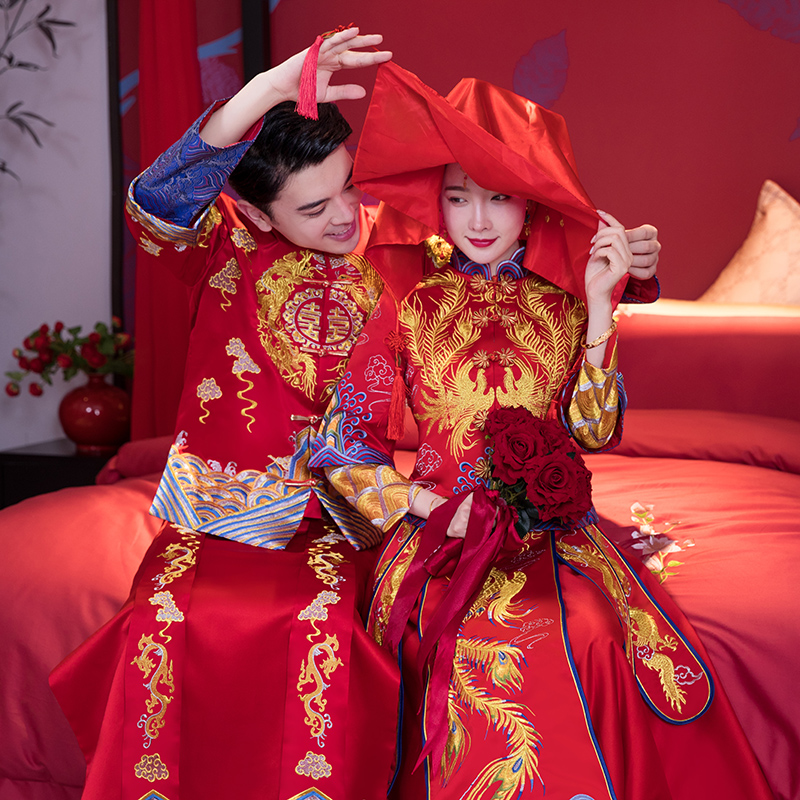 中式旗袍敬酒服