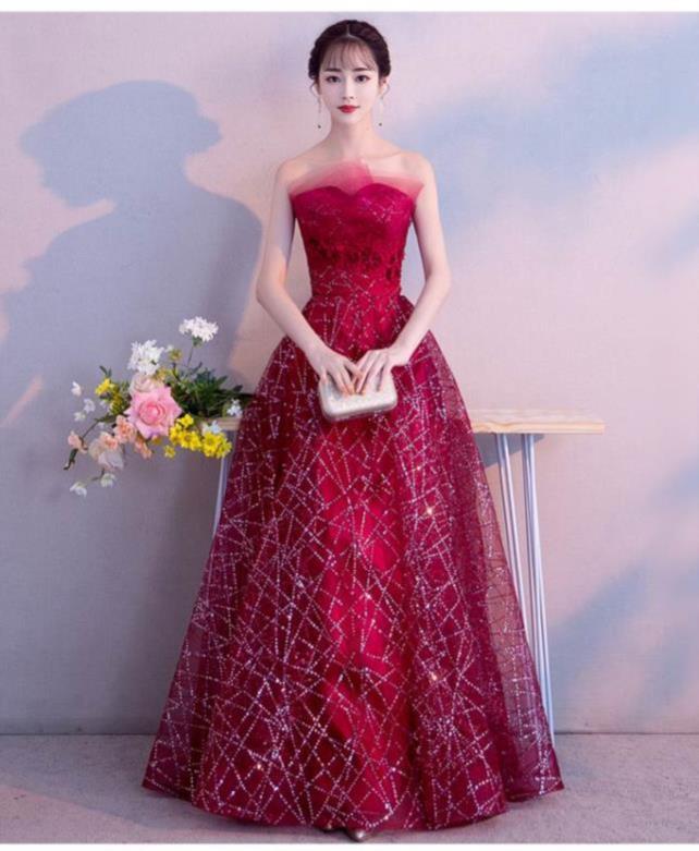 结婚婚礼新娘敬酒服2018新款冬装晚礼服女士新婚主持人聚会端庄