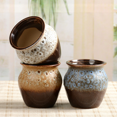 尚丰源 老桩土陶粗陶花盆小号清仓 陶瓷批发绿萝花盆多肉花盆透气