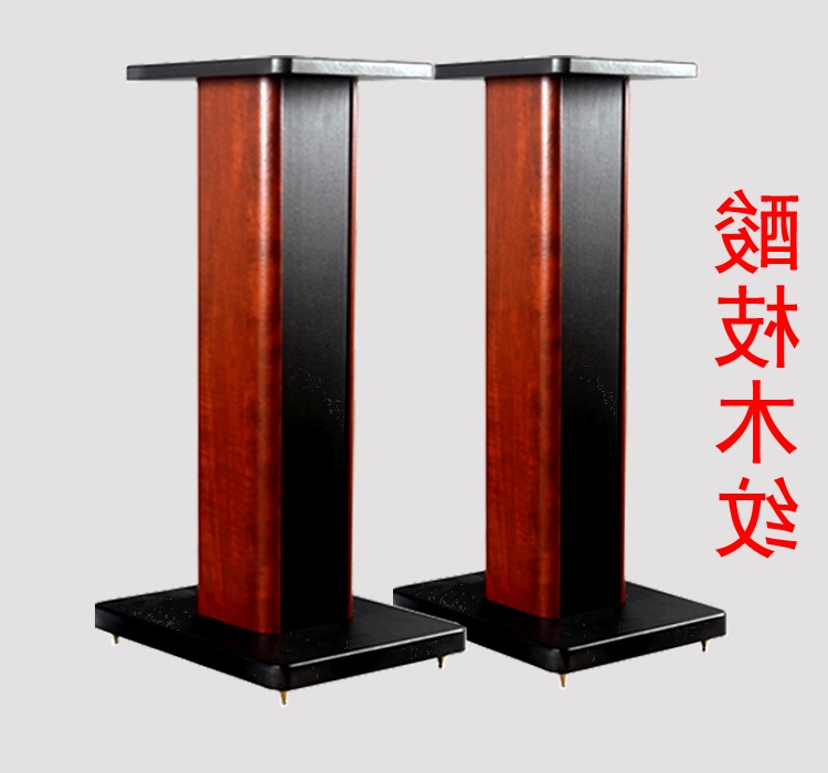 桌面_美之声 音箱支架环绕音响架落地脚架惠威桌面实木书架箱架子m101