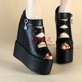 时尚女鞋鱼嘴单鞋