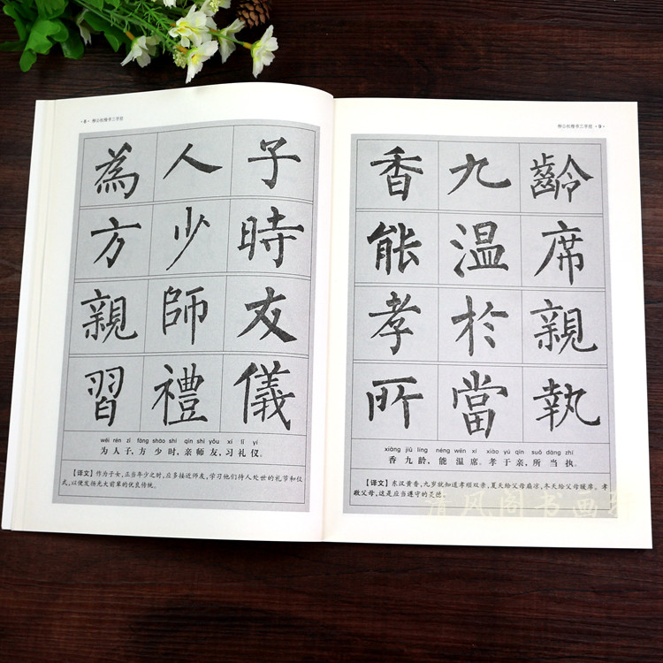 书法初级入门毛笔字帖柳公权楷书成人正楷柳体大楷练字临摹初学者