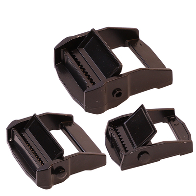 黑2.5cm织带压紧器压扣 锌合金定位扣 五金收紧扣 卡板带调节扣