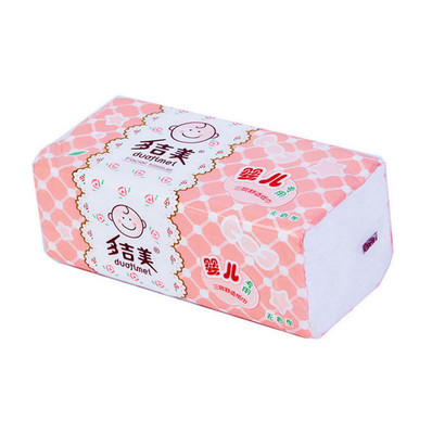 多吉美纸巾 婴儿用亲肤超柔 软抽纸巾面巾纸3包装3提