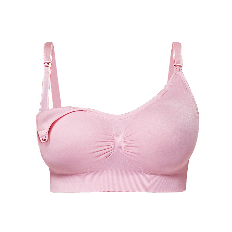 浪莎哺乳文胸孕妇内衣胸罩怀孕期无钢圈套装喂奶舒适纯棉孕期专用