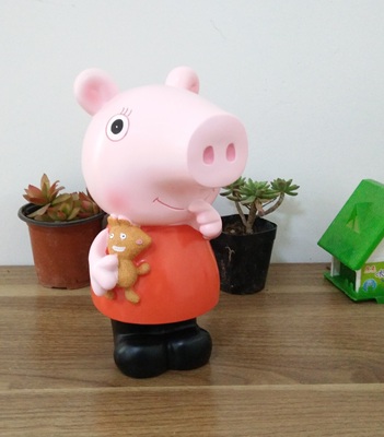 810  小猪佩琪 佩佩猪朱佩琪 新一代石膏彩绘存钱罐乳胶模具新款