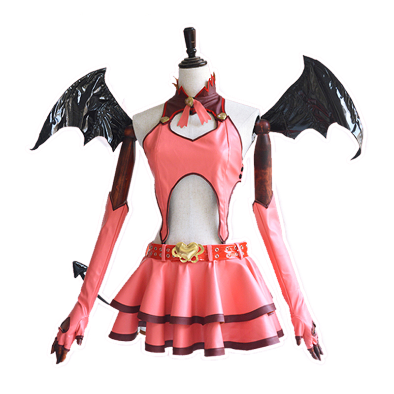 现货vocaloid初音未来动漫heart hunter小恶魔cos全套服装女