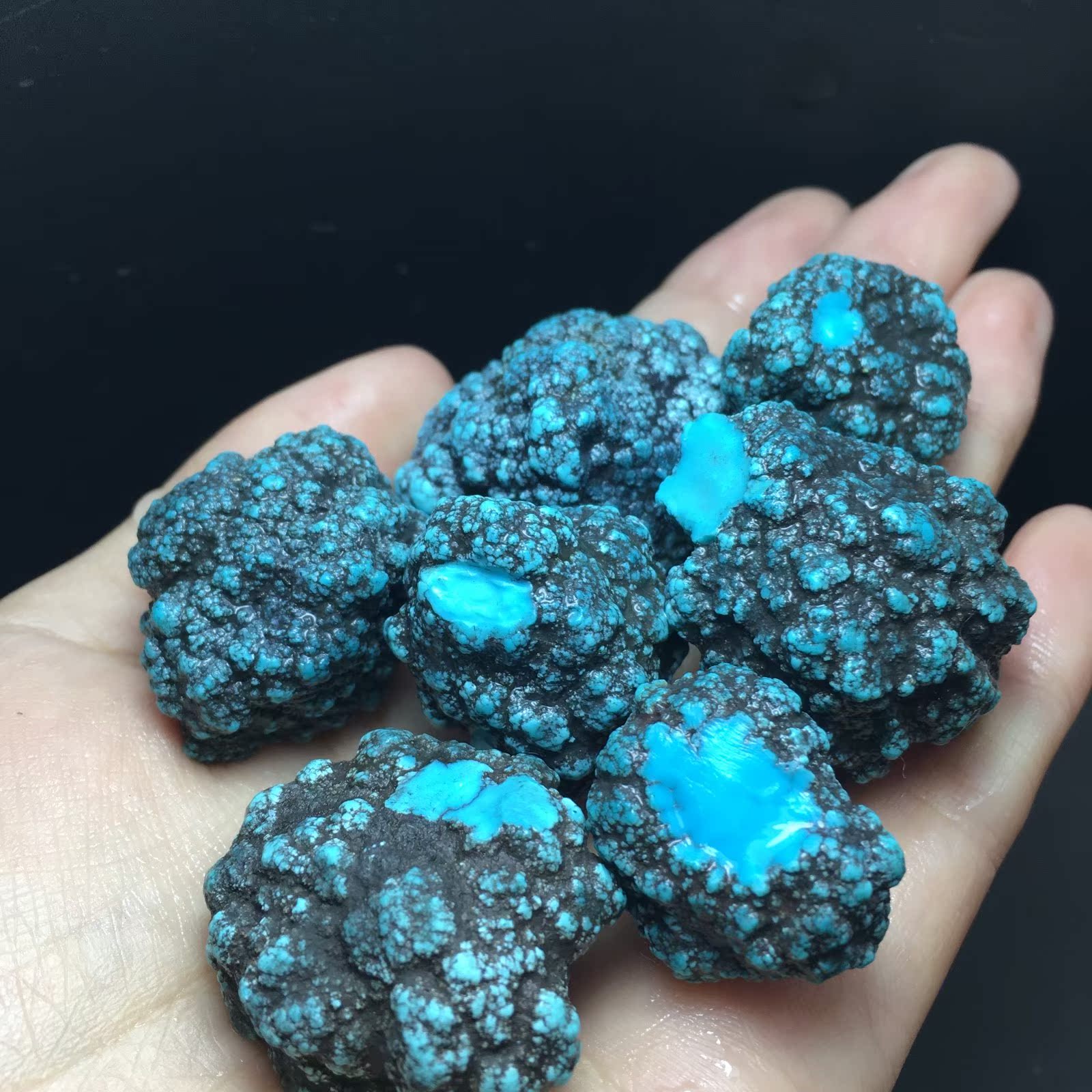 绿松石配饰 湖北十堰_湖北十堰绿松石原石毛料玉石文玩手串配饰颈饰