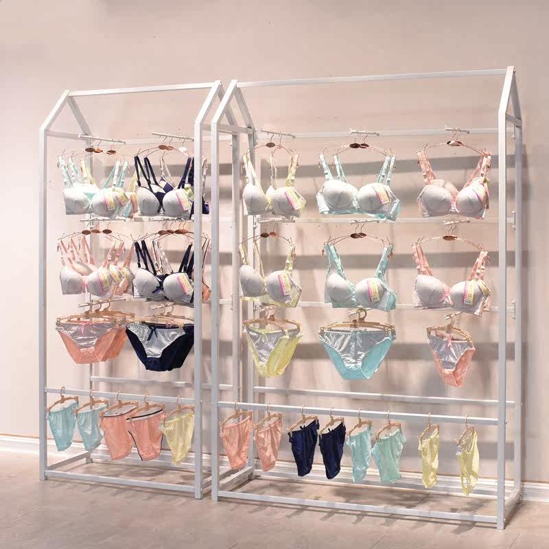 特价中岛置物架_挂胸罩的文胸内裤中岛货架内衣货架内衣店落地式展示
