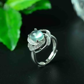 银镶南非钻石戒指