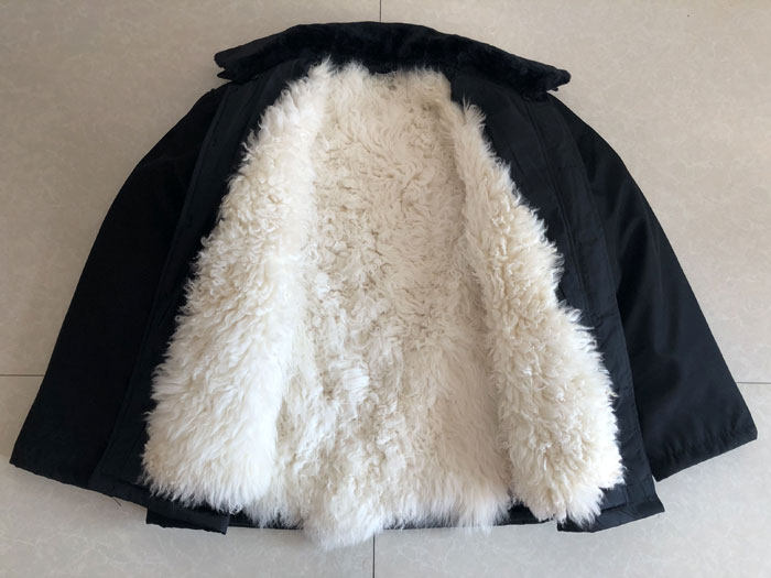 皮毛一体羊皮袄加厚棉袄中老年皮草外套真皮尼克服皮衣羊皮大衣男