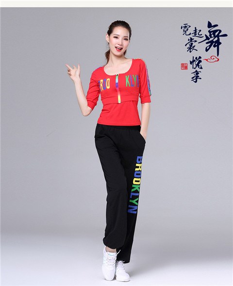 广场舞服装新款套装 夏季短袖中老年人女裙裤