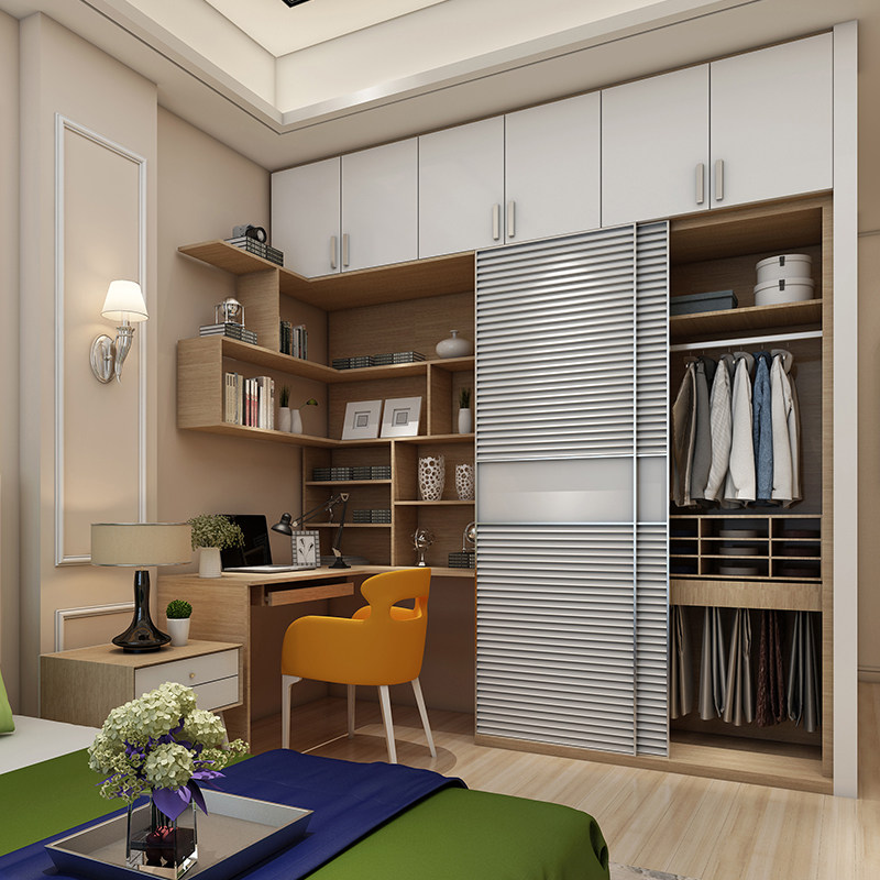 欧睿宇邦整体组合木质衣柜定制欧式开放式衣柜衣帽间设计定制家俱