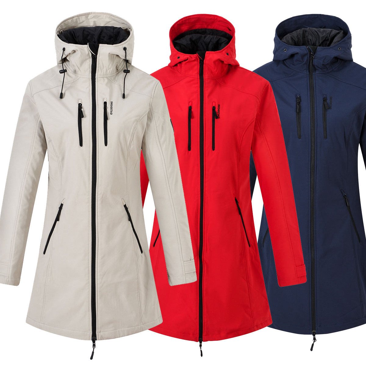 防水防风衣女 连帽