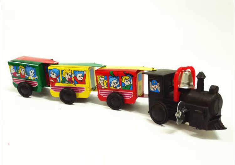 一折7080后怀旧玩具_发条铁皮火车上玄链铁皮玩具7080后90后童年经典