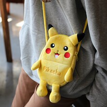 20182018夏季新款帆布女包双层小包放手机包皮卡丘单肩斜挎包卡通