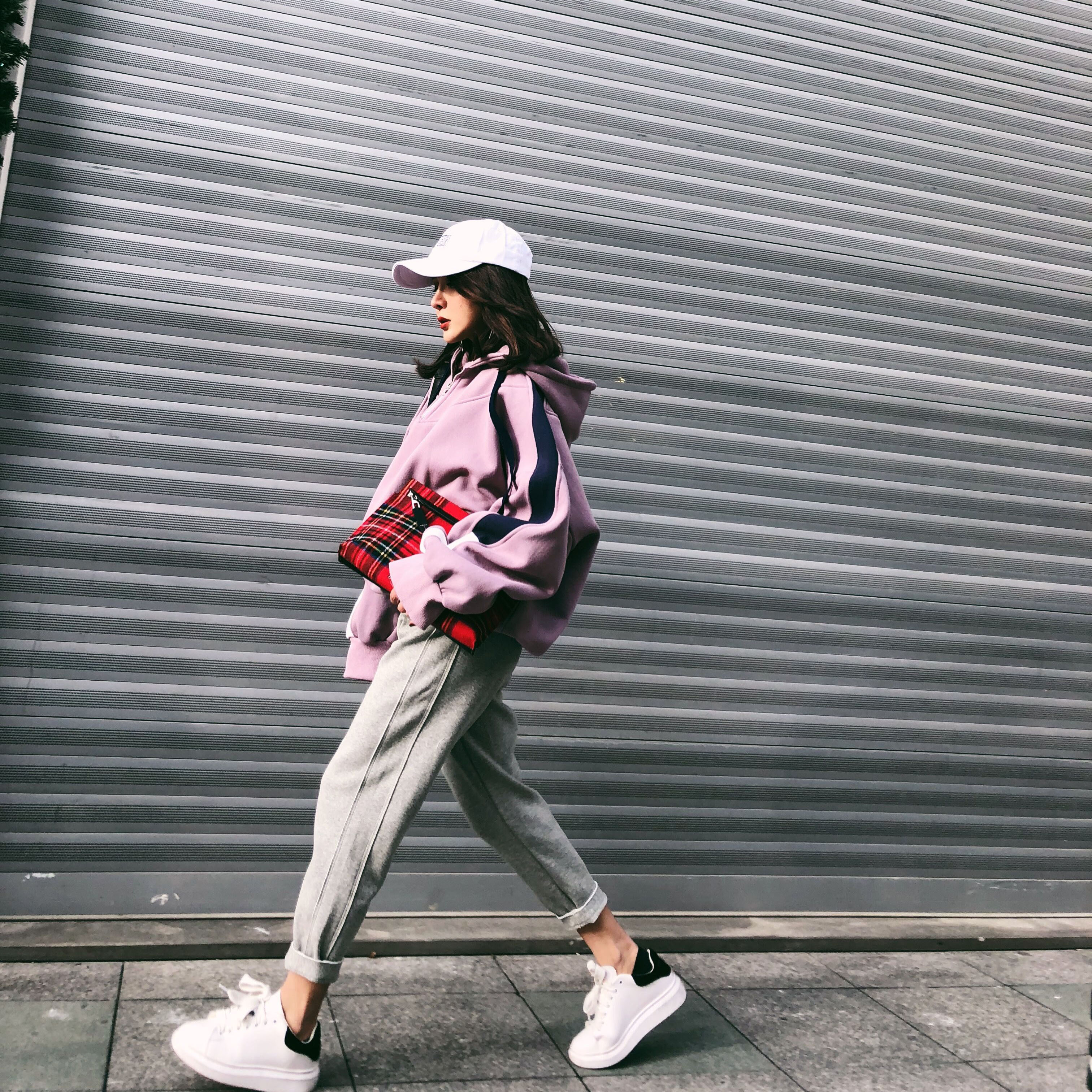 tkstyle定制 2018s/s春夏新款休闲萝卜束脚裤韩版抽绳运动裤女潮