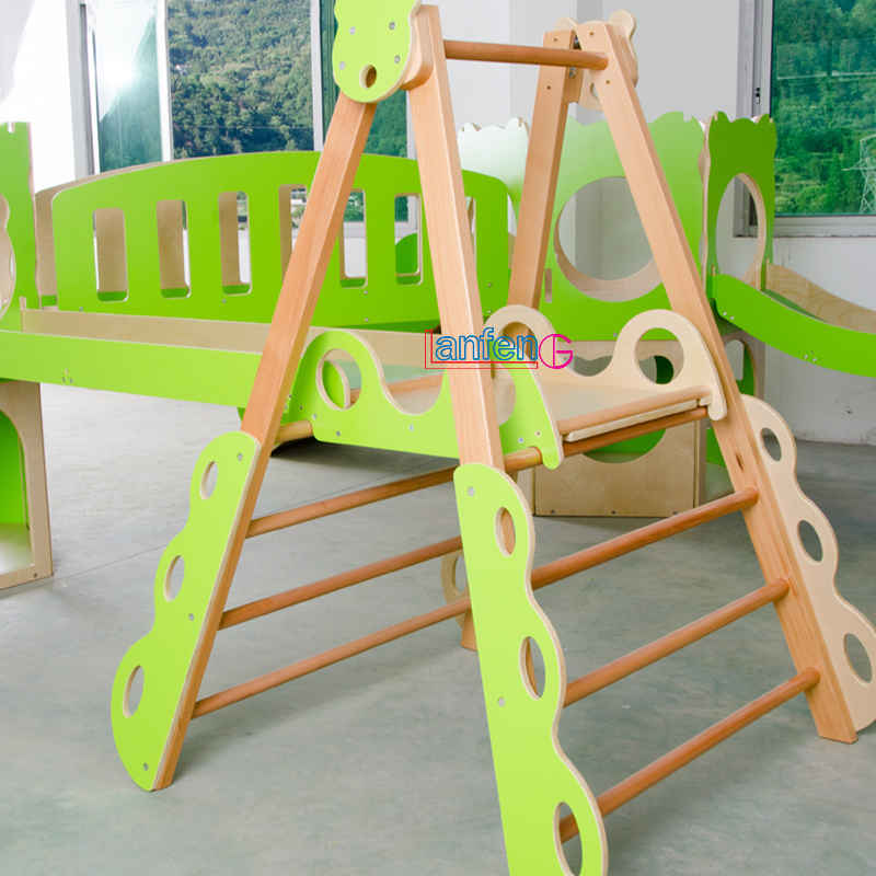 金宝贝室内运动木制攀爬运动系列 活动游戏架 早教活动室教具
