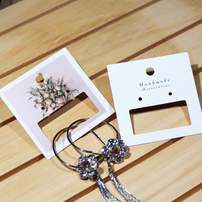 韩版首饰卡片饰品diy包装配件耳钉耳环手链发绳卡 可定做买满包邮