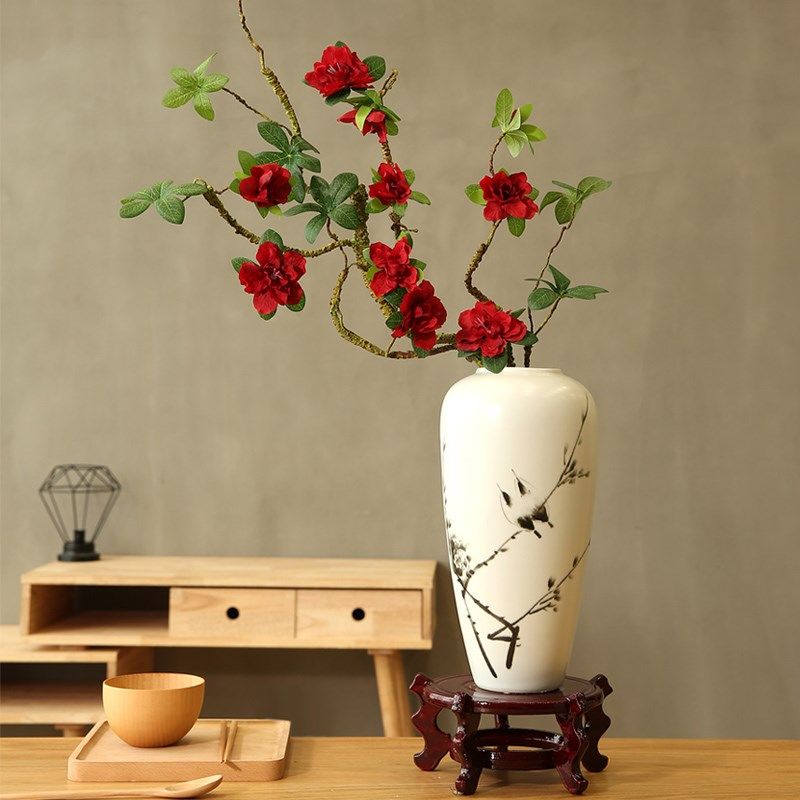 杜鹃花陶瓷花瓶