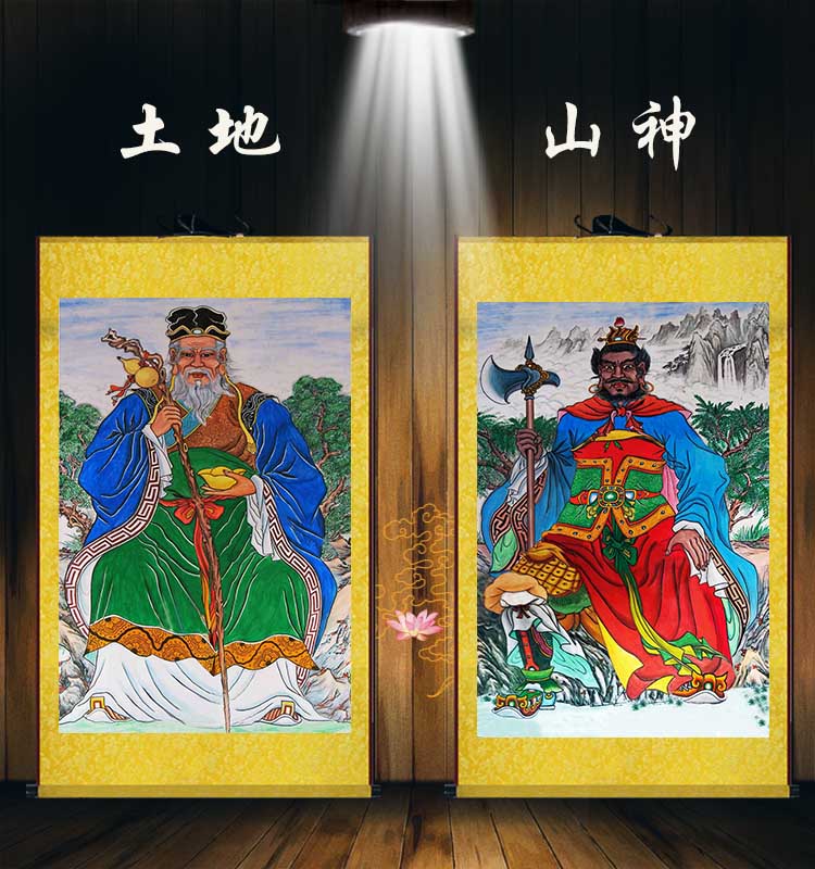 谋圣王诩画像挂图 鬼谷子纵横家人物装饰画 丝绸卷轴画挂画已装裱