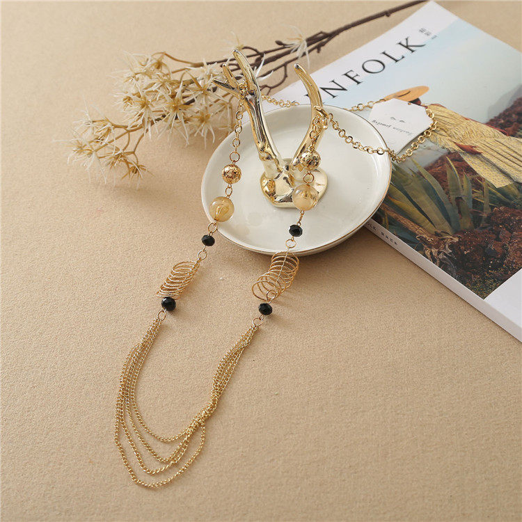 衣服吊坠女饰品挂饰_长款项链女日韩配饰吊坠衣服挂件饰品个性毛衣链