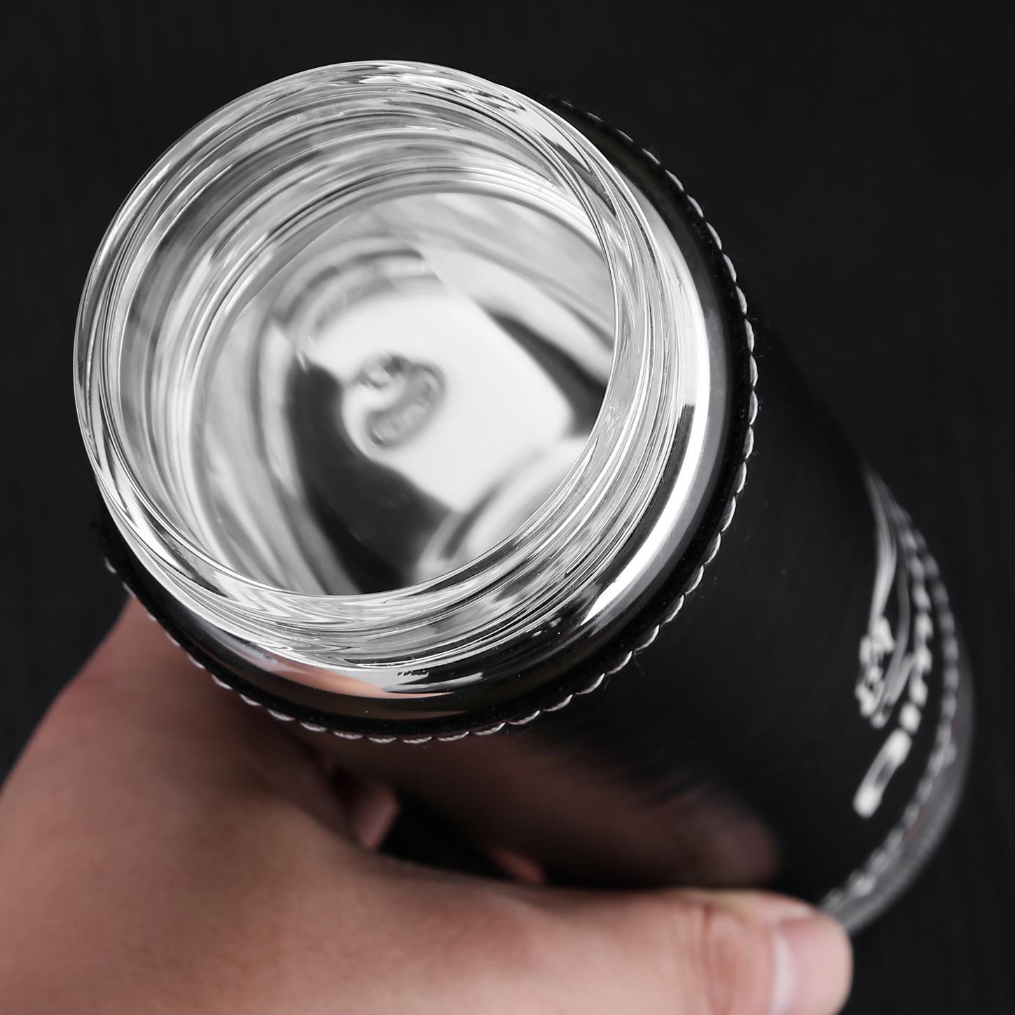 一折玻璃内胆保温水杯_玻璃内胆保温杯双层隔热男士高档泡茶水杯喝茶