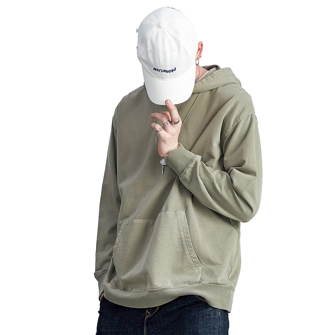 lilbetter连帽卫衣男 秋季潮牌套头长袖帽衫嘻哈欧美街头男士上衣