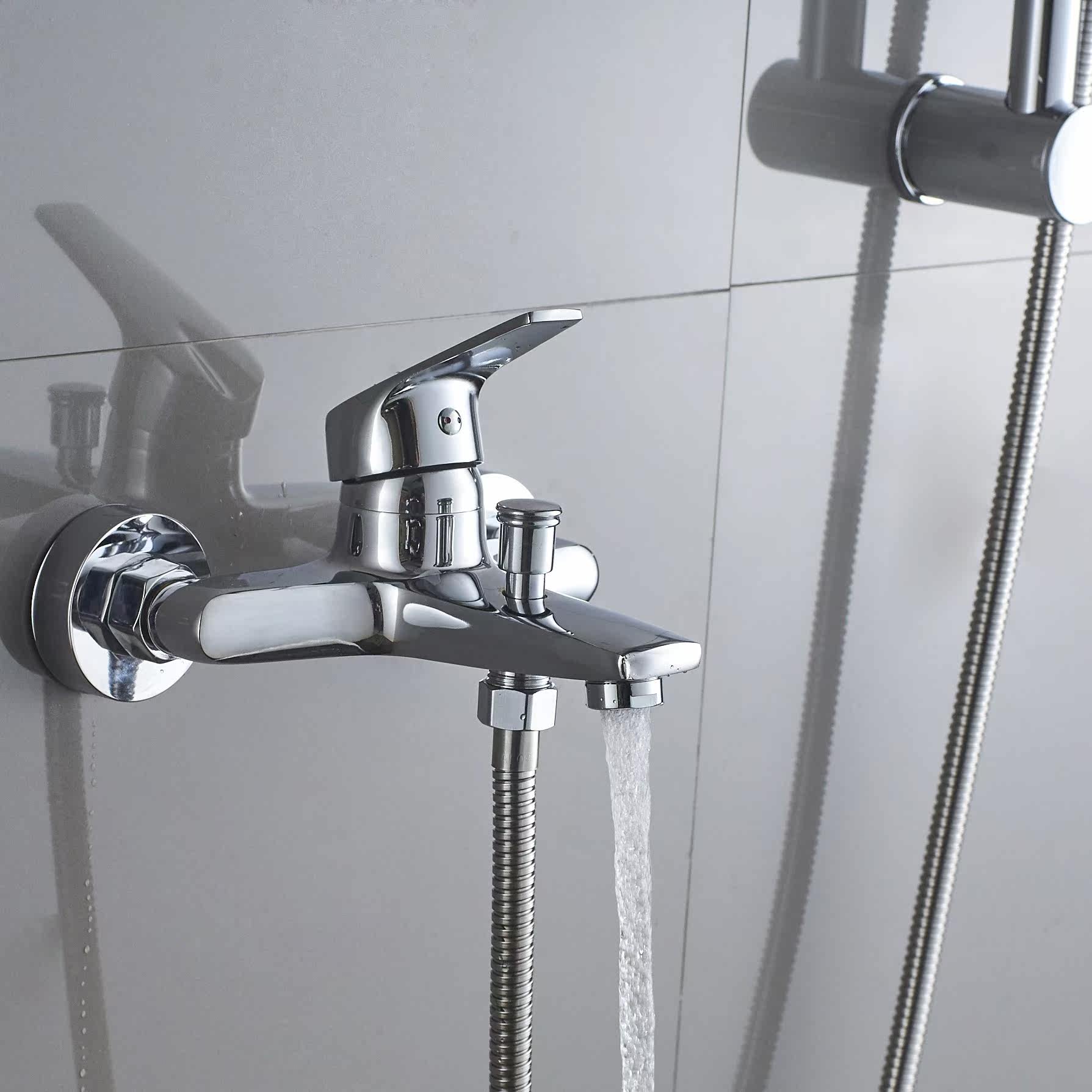 淋浴花洒龙头配件_混水阀花洒洗浴水龙头明装冷热配件器阀门淋浴器