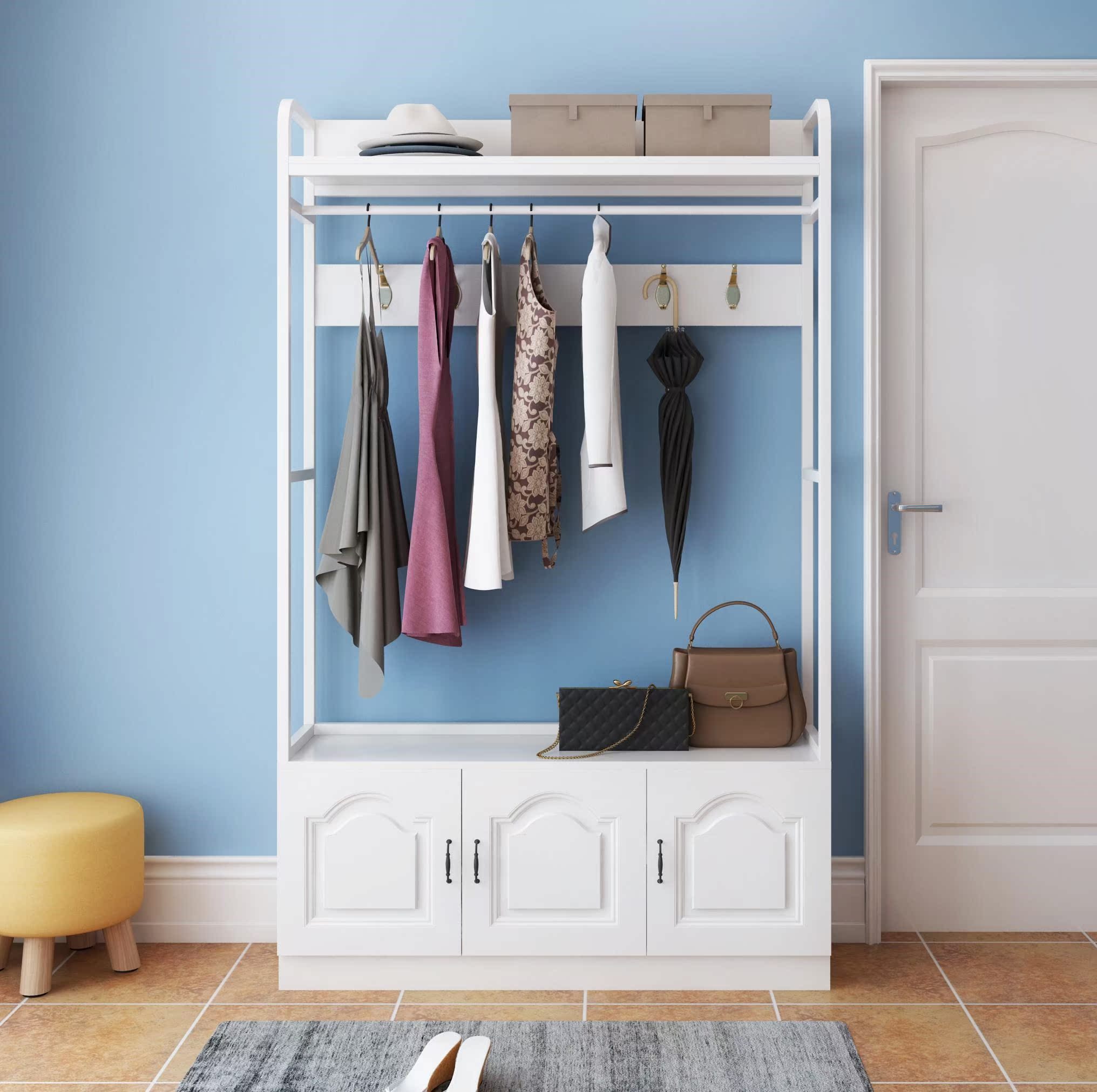 衣架鞋柜一体落地大额优惠券