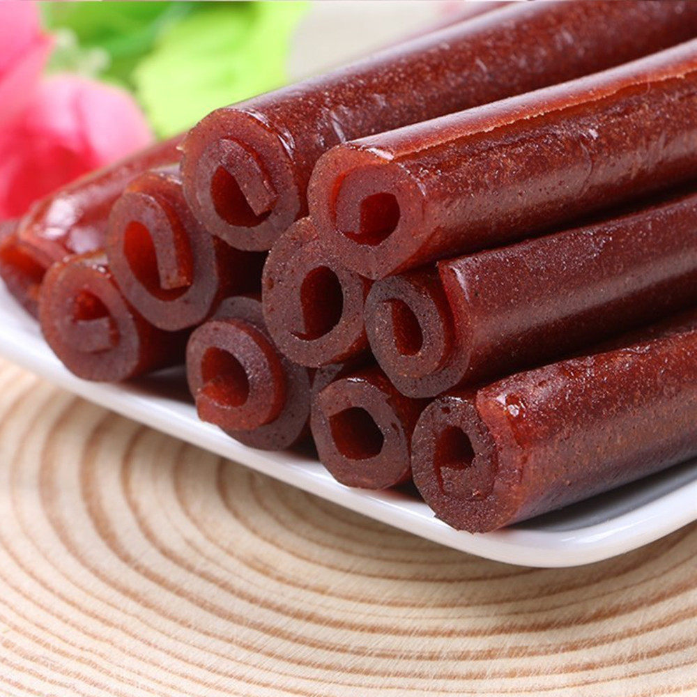 山楂果脯 酸甜_10个包邮果丹皮山楂卷山楂蜜饯果脯零食酸甜爽口独立