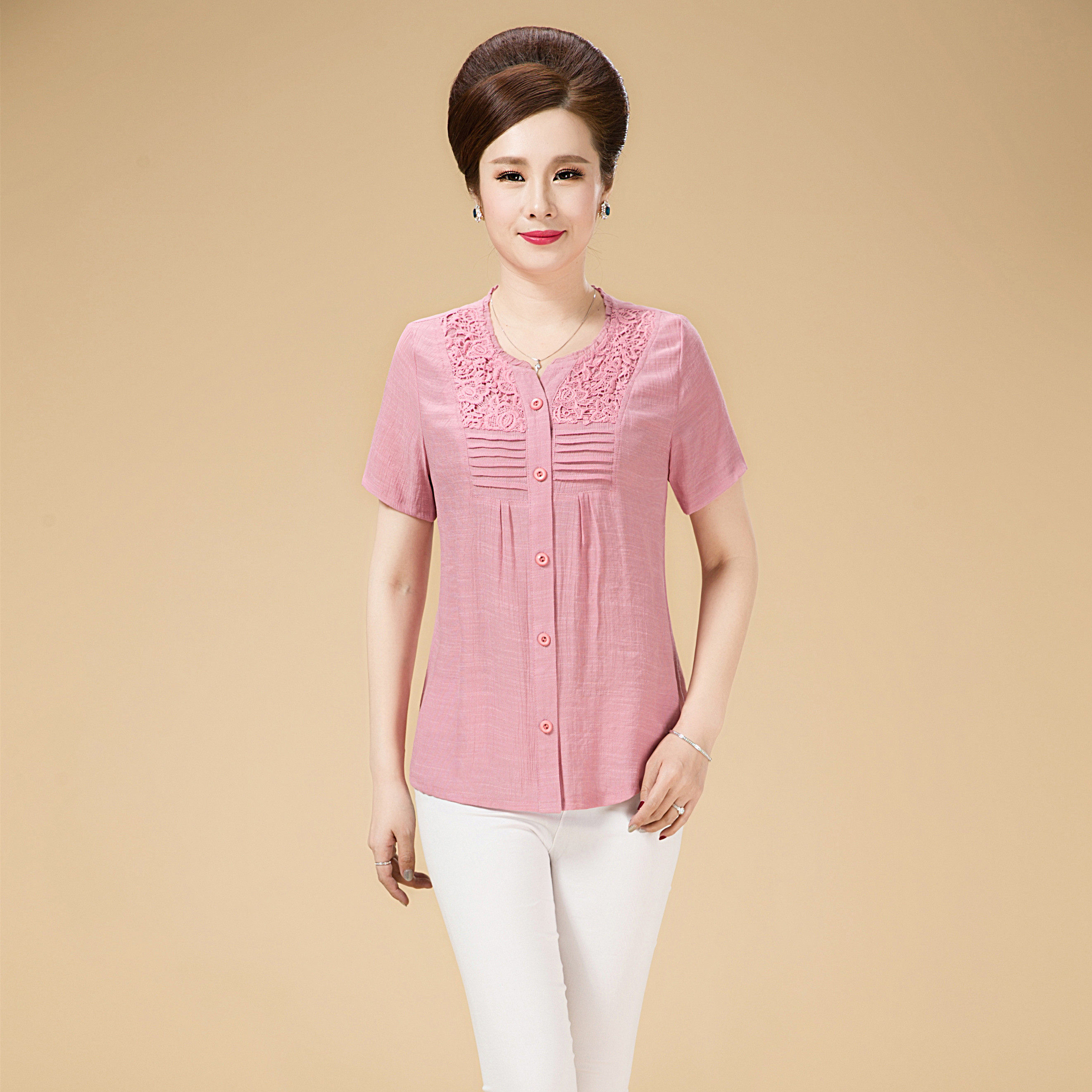 妈妈装夏装时髦套装