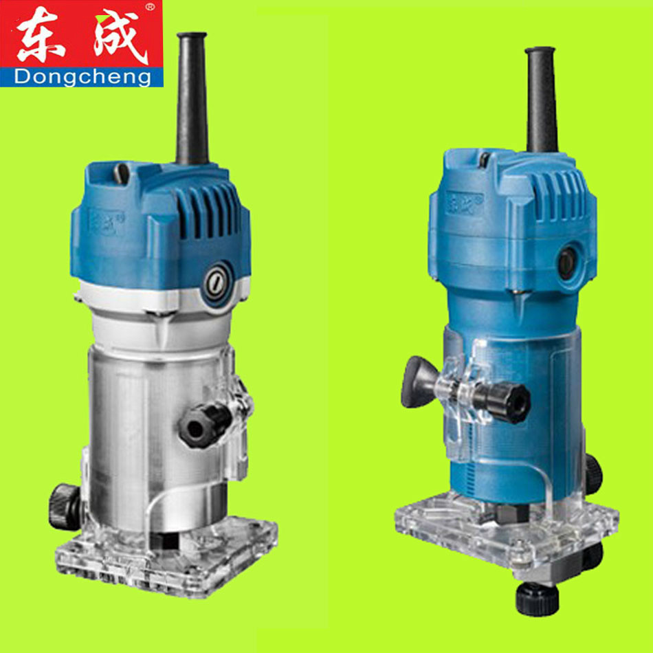 木工机械_东成修边机550w电木铣铝塑板新开槽机木工雕刻机m1p-ff02/03