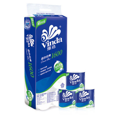上海维达卷纸3层60卷160g至有分量卫生纸手纸纸巾家用有芯卷筒纸厕纸