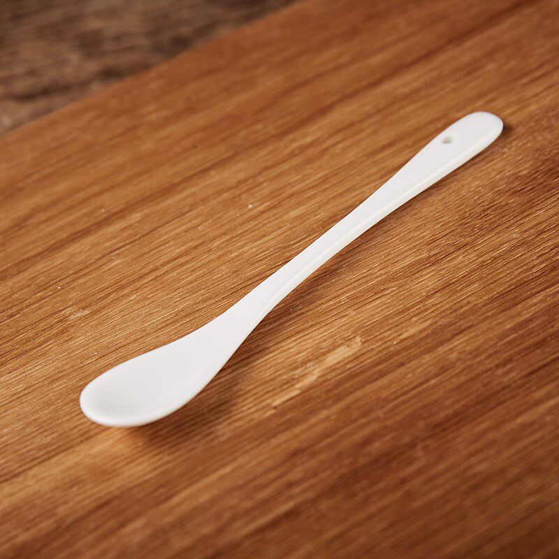 特价咖啡勺子陶瓷 纯白色