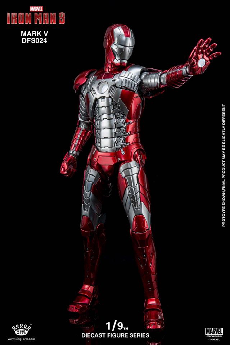king arts ka 1/9 钢铁侠2 mk5 mark5 合金可动