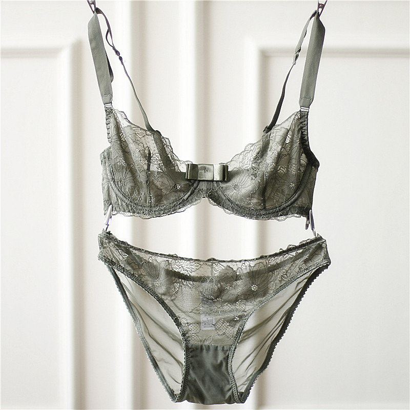 超薄内衣套装 透明
