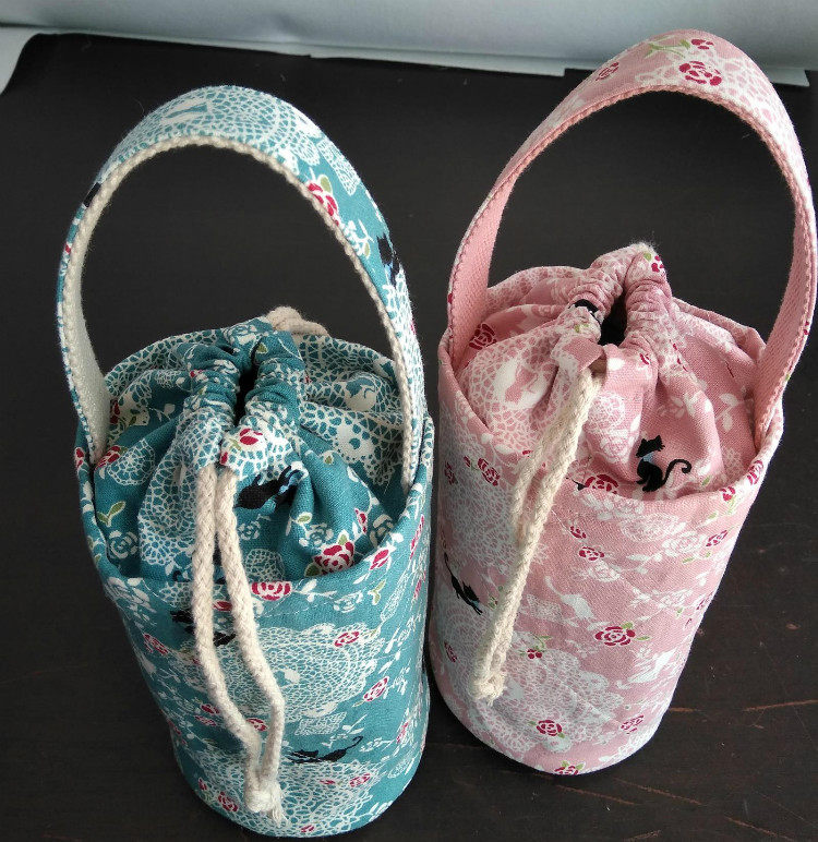 保温杯袋子套手提 通用_手工焖烧杯套 通用保温袋 手提袋 收纳袋 瓶套