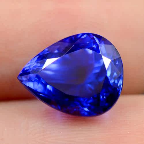 74克拉坦桑尼亚5a级天然坦桑石裸石戒面彩色宝石